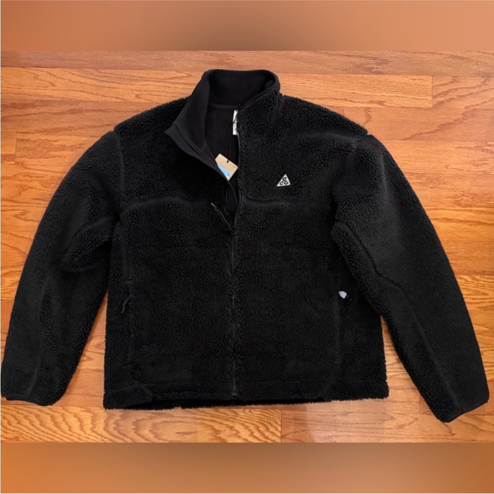 NEW Nike ACG Black Canwell Glacier Fleece Jacket MEDIUM